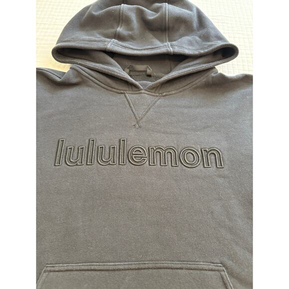 Lululemon women's Logo Black Hooded sweatshirt size small - Picture 2 of 3